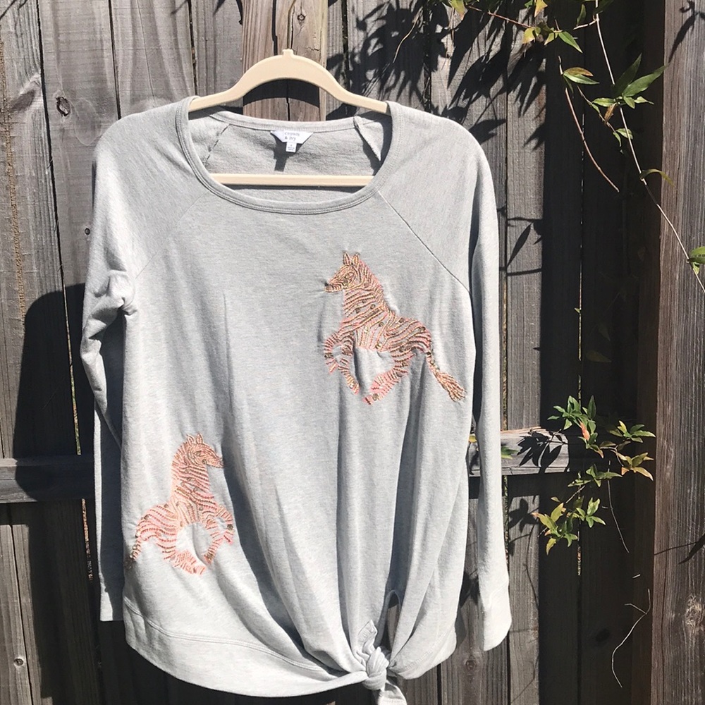 Crown & Ivy Zebra Sweatshirt